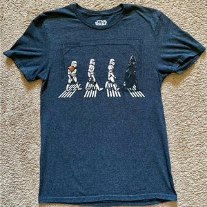 Disney Star Wars Darth Vader Storm Troopers Large Short Sleeve Unisex Tee